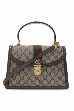 Gucci beżowy Torba na ramię z paskiem ‘Web’