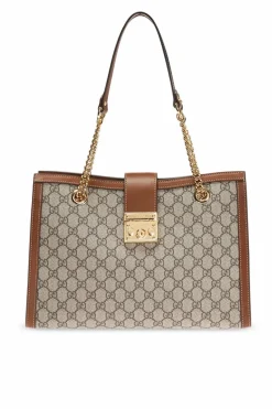 Gucci beżowy Torba na ramię 'Padlock'