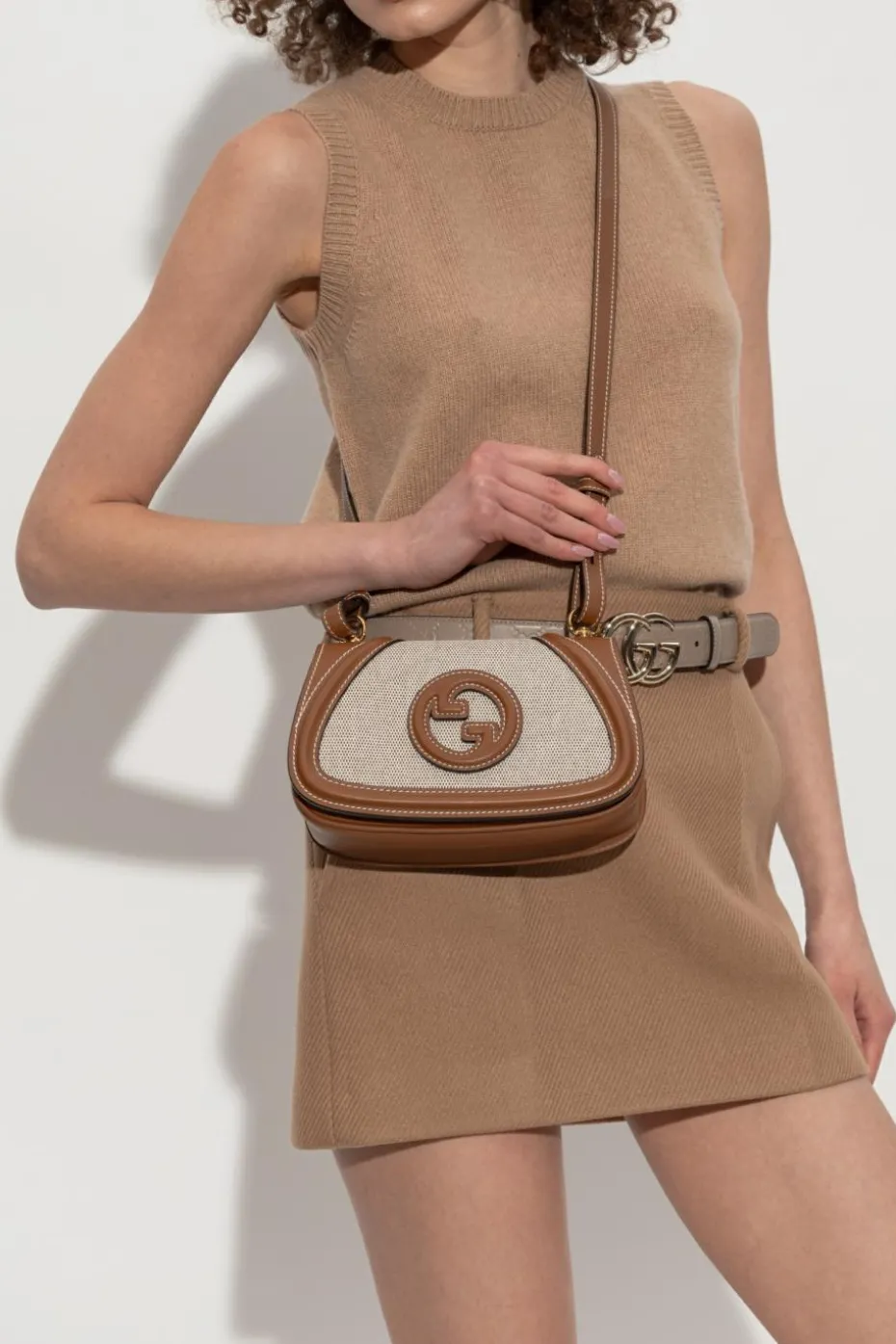 Gucci beżowy Torba na ramię `Blondie Mini`