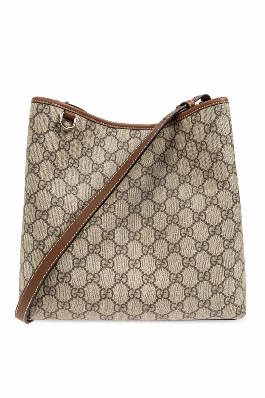 Gucci beżowy Torba na ramię z płótna `GG Supreme`
