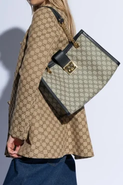Gucci beżowy Torba na ramię 'Padlock'