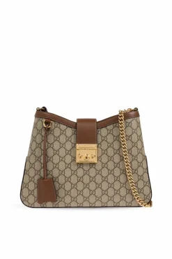 Gucci beżowy Torba na ramię `Padlock Medium`