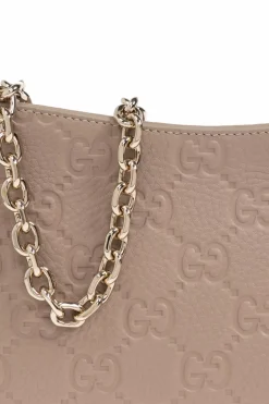 Gucci beżowy Torba na ramię ‘GG Emblem Super Mini’