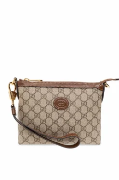 Gucci beżowy Torba na ramię z płótna ‘GG Supreme’