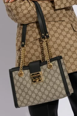 Gucci beżowy Torba na ramię 'Padlock'