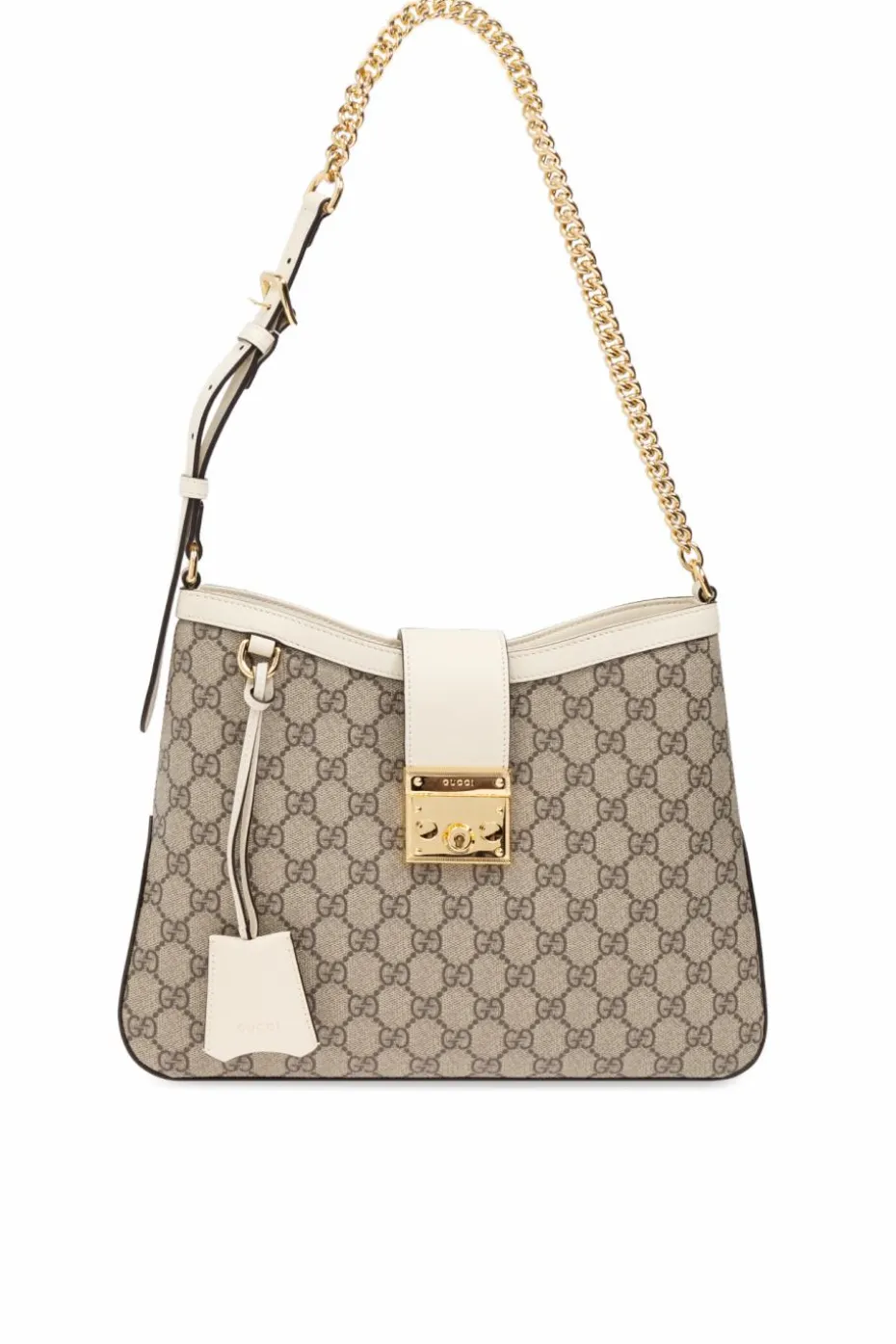 Gucci beżowy Torba na ramię `Padlock Medium`