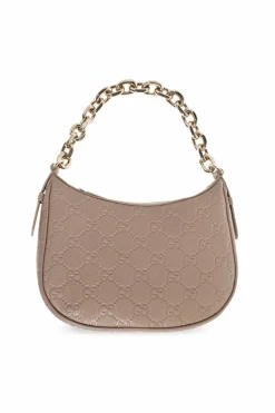 Gucci beżowy Torba na ramię `GG Emblem Medium`