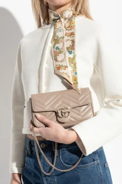 Gucci beżowy Torba na ramię `GG Marmont 2.0`