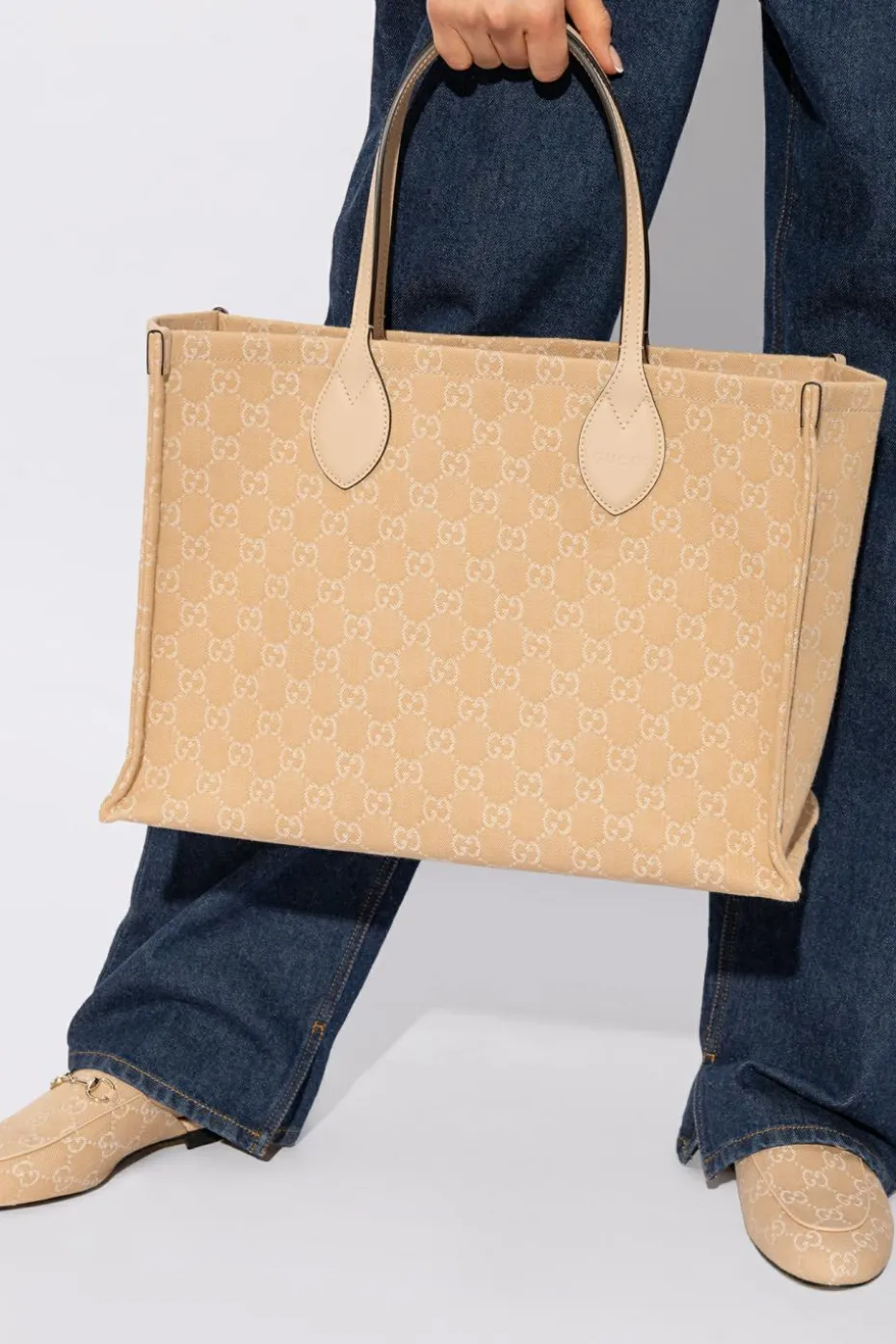 Gucci beżowy Torba ‘Ophidia Large’ typu ’shopper’