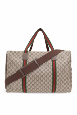 Gucci beżowy Torba podręczna z płótna ‘GG Supreme’