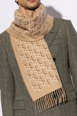Gucci beżowy Wełniany szal