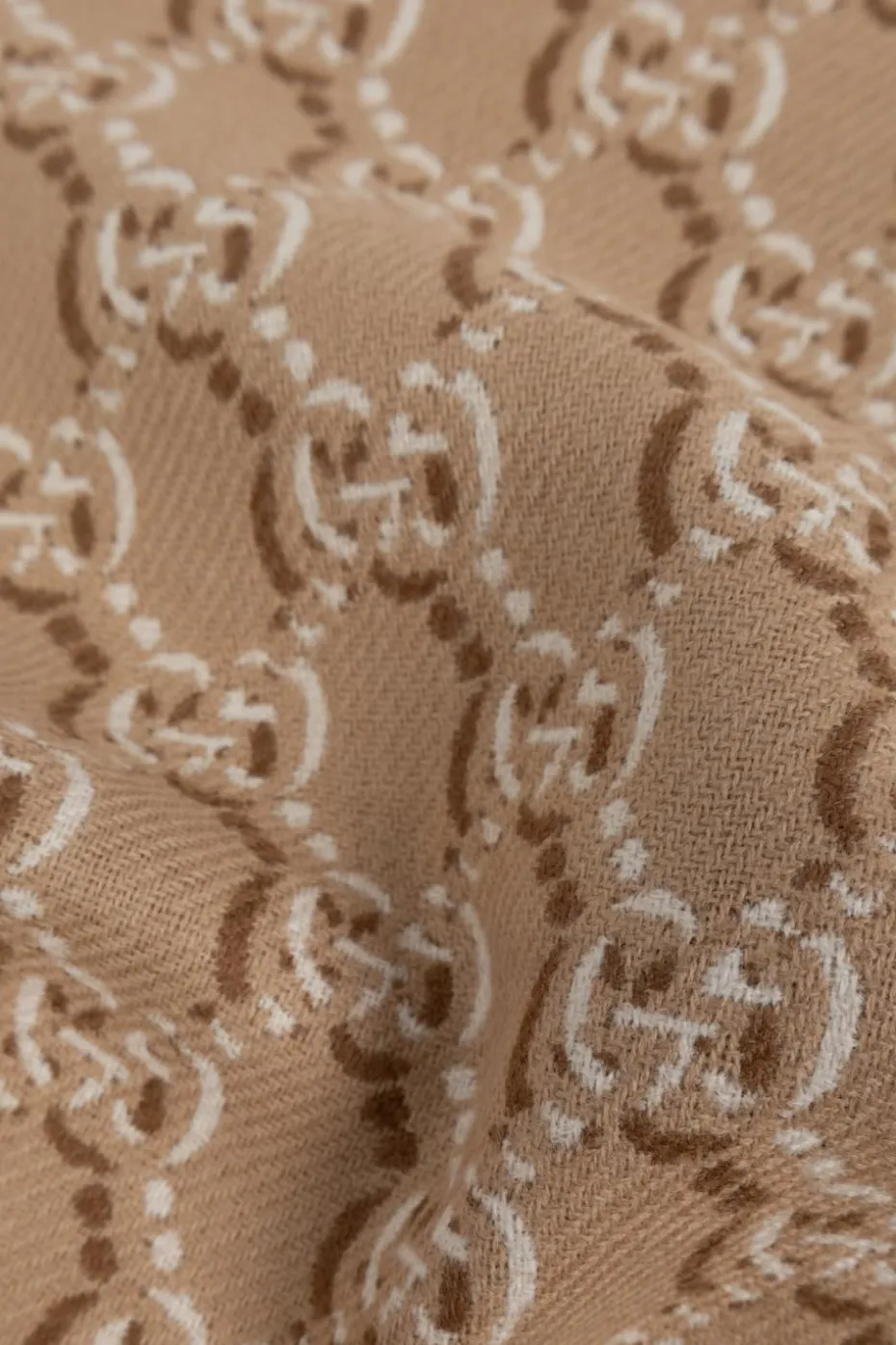Gucci beżowy Wełniany szal