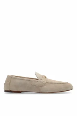 Gucci beżowy Zamszowe buty typu ‘loafers’