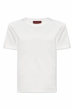 Gucci BIAŁY Bawełniany t-shirt