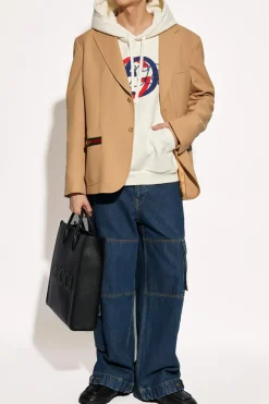 Gucci BIAŁY Bluza z kapturem