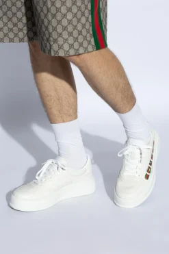 Gucci BIAŁY Buty sportowe z logo