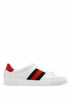 Gucci BIAŁY Buty sportowe z paskiem `Web`