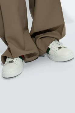 Gucci BIAŁY Buty sportowe z pasem ‘Web’