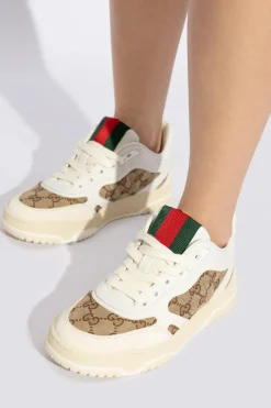 Gucci BIAŁY Buty sportowe z monogramem