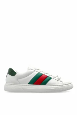 Gucci BIAŁY Buty sportowe z paskiem `Web`