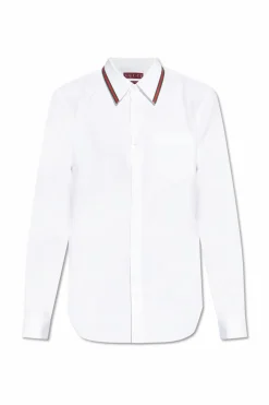 Gucci BIAŁY Koszula z kieszenią