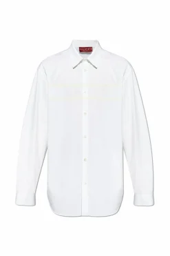 Gucci BIAŁY Koszula z logo