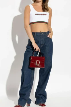 Gucci BIAŁY Krótki top
