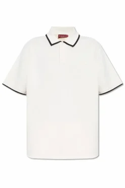 Gucci BIAŁY Polo z logo