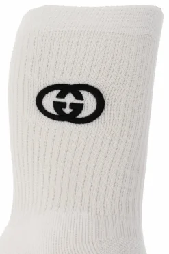 Gucci BIAŁY Skarpety z logo