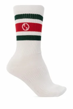 Gucci BIAŁY Skarpety z logo