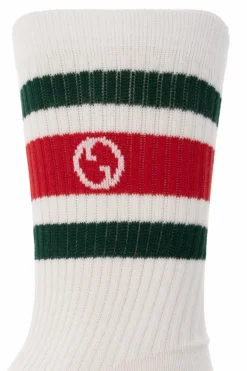 Gucci BIAŁY Skarpety z logo