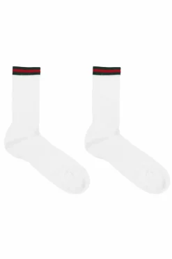 Gucci BIAŁY Skarpety z motywem ‘Web’