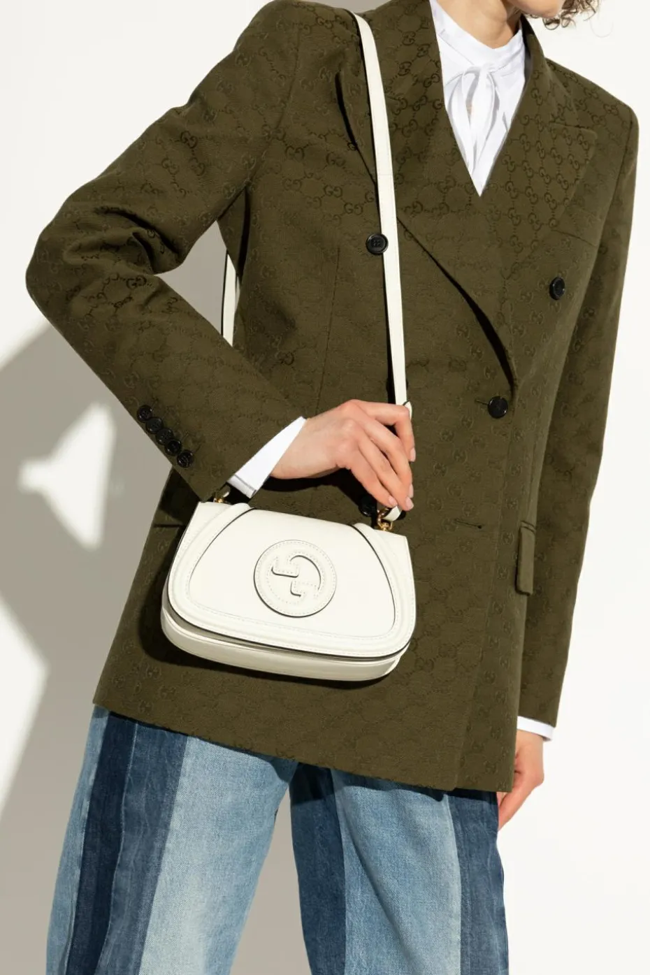 Gucci BIAŁY Torba na ramię `Blondie Small`
