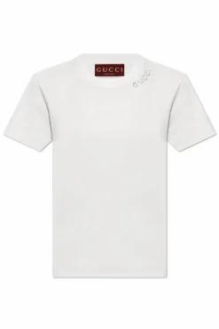 Gucci BIAŁY T-shirt z logo