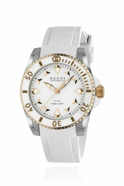 Gucci BIAŁY Zegarek z logo