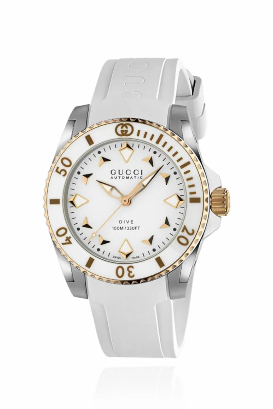 Gucci BIAŁY Zegarek z logo