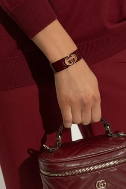 Gucci BORDO Bransoleta z logo