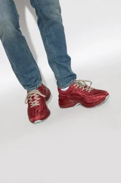 Gucci BORDO Buty sportowe z logo