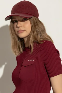 Gucci BORDO Czapka z daszkiem
