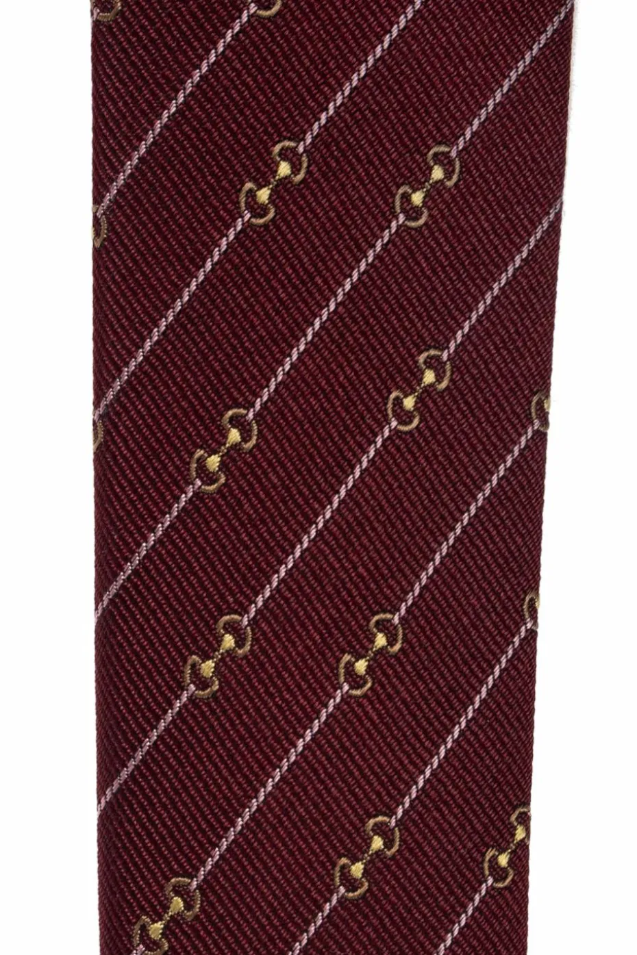 Gucci BORDO Jedwabny krawat