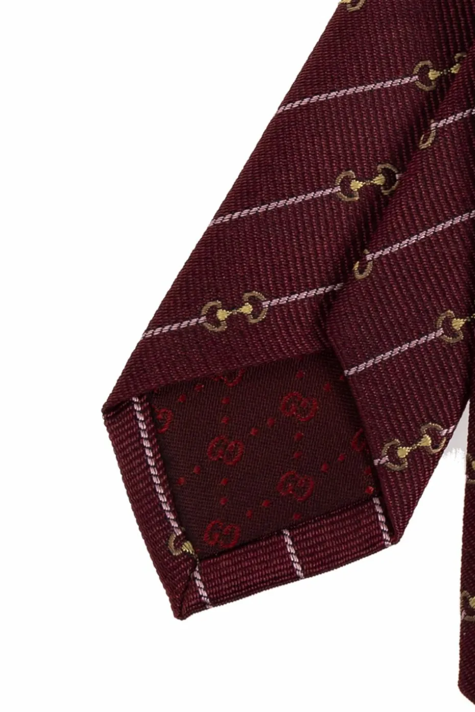 Gucci BORDO Jedwabny krawat