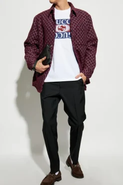 Gucci BORDO Ocieplana kurtka