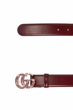 Gucci BORDO Pasek z logo
