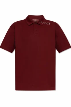 Gucci BORDO Polo z logo
