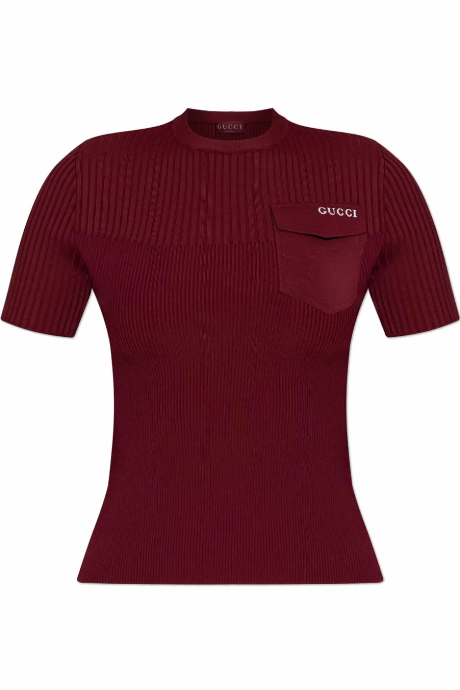Gucci BORDO Prążkowany top
