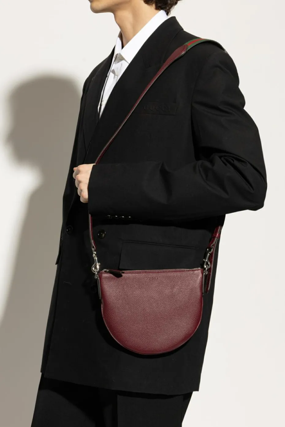 Gucci BORDO Skórzana torba