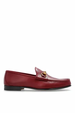 Gucci BORDO Skórzane buty