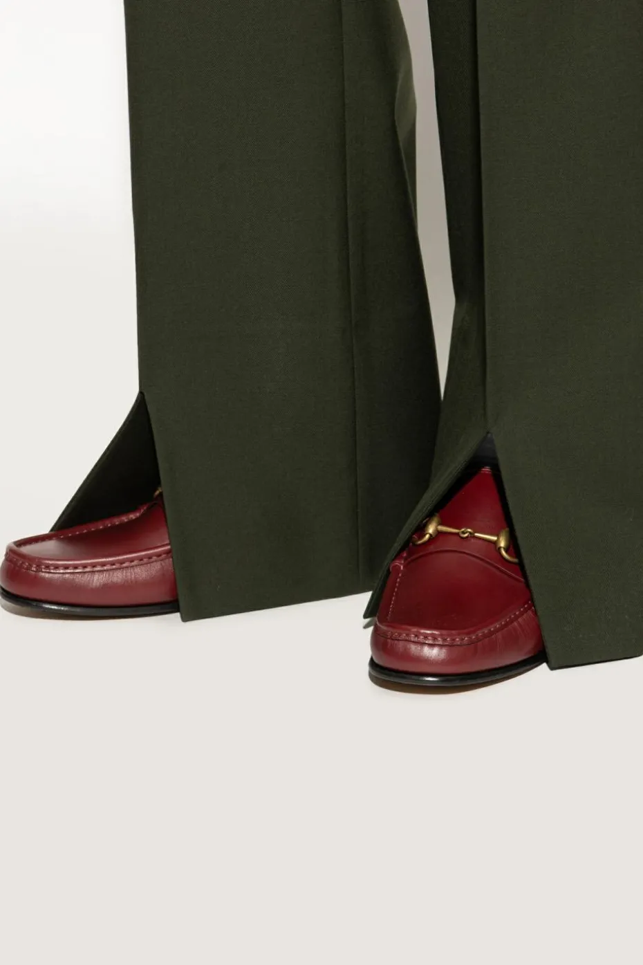 Gucci BORDO Skórzane buty