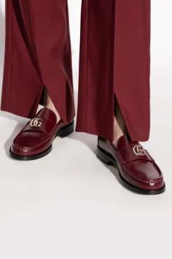 Gucci BORDO Skórzane buty typu `loafers`
