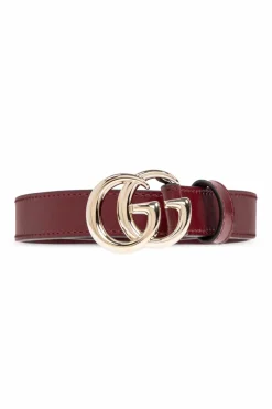 Gucci BORDO Skórzany pasek
